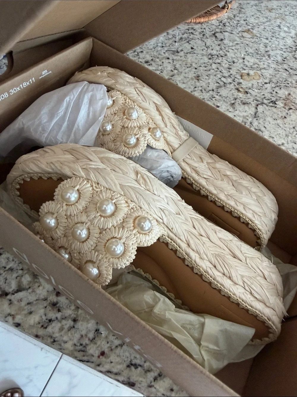 Dolce Vita - Women's Caper Pearl Platform Sandals NIB 6.5
